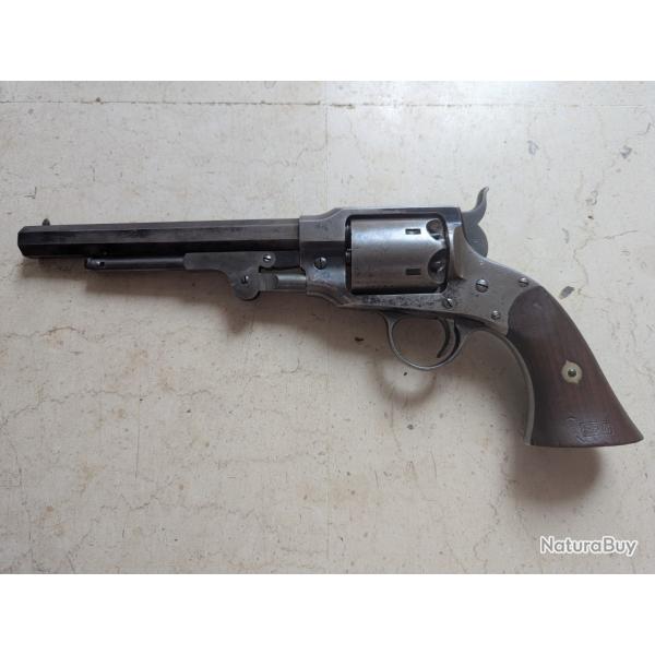 Rogers & Spencer Origine Original Utica New York NY Calibre 44 Revolver Barillet Poudre Noire 1863