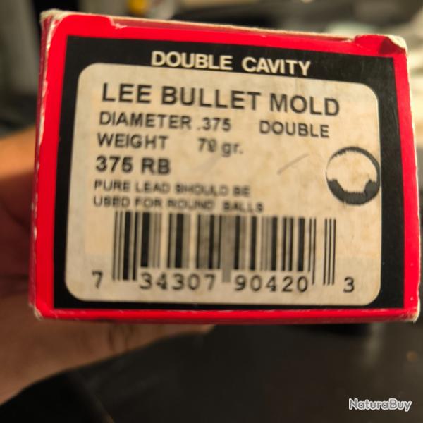 Moule LEE  deux cavits cal. .375