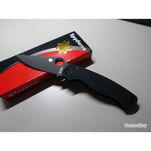 SPYDERCO PM2; PARA2; PARAMILTARY 2 BK