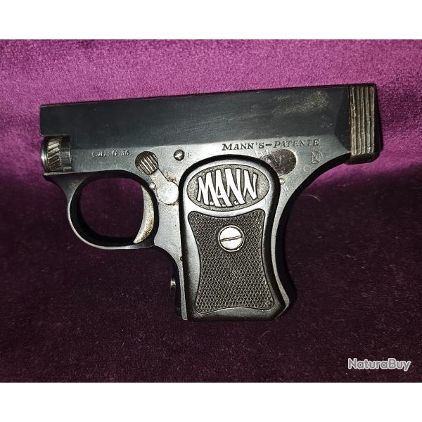 Pistolet Fritz Mannwerk, cal.6,35, Allemagne, Catgorie D