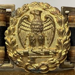 Ceinturon de la MVSN (Milice volontaire fasciste pour la sécurité nationale) WW2 - 1933 - 1943