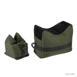2x Sacs de tir avant et arriere - chevalet de tir ou de réglage - vert / noir - LIVRAISON GRATUITE