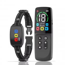 PROMO Collier de dressage pour chien 1000m télécommande LCD, rechargeable, anti-aboiement, étanche
