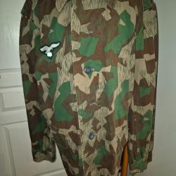 Ensemble luftwaffe veste et pantalon motifs éclats.