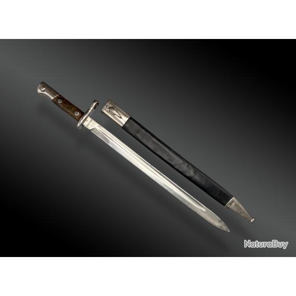 BAONNETTE modle 1893, Artillerie Tolde, avec fourreau. Espagne XIXme sicle