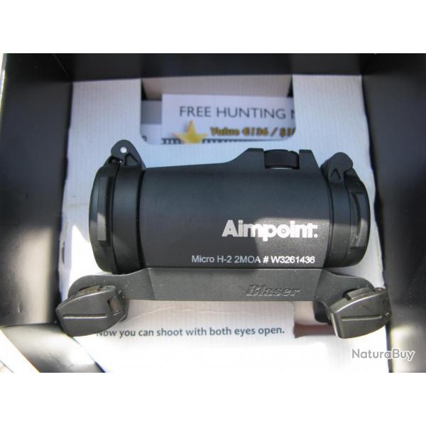 Aimpoint Micro H2 - 4Moa   avec  montage ORIGINAL Blaser B97