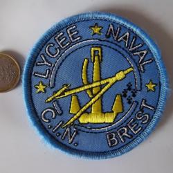 &eacute;cusson collection militaire C.I.N Centre d'instruction lyc&eacute;e naval Brest insigne tissu