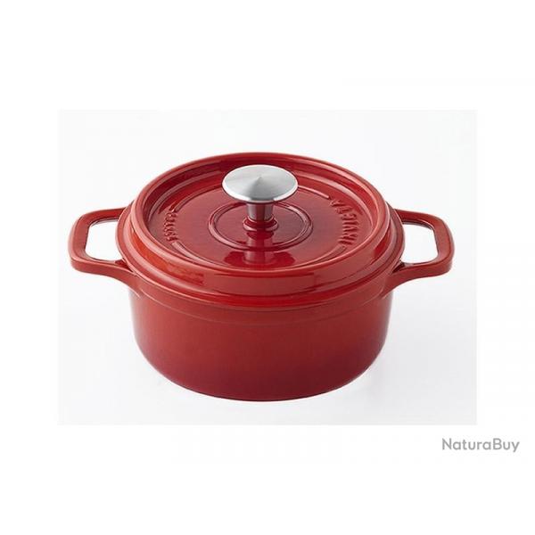 Cocotte ronde 1,8L Invicta RUBIS rouge diam.18cm