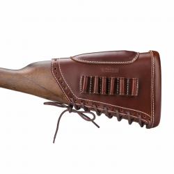 Busc de crosse avec cartouchière pour gaucher - calibre .308 30.06,etc - LIVRAISON GRATUITE