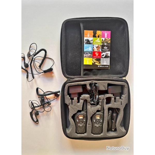 Pack 2 talkie-walkie MIDLAND  1 euro sans rserve !!!