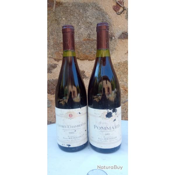 Grands vins de Bourgogne un Gevrey Chambertin 2002 Un Pommard 2002.