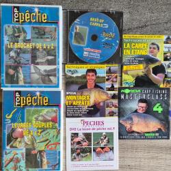 Lot de 7 DVD de pêche