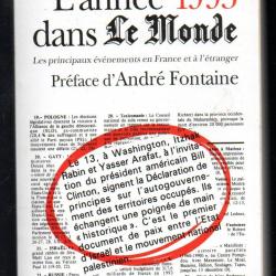 l'année 1993 dans le Monde folio de brigitte camus lazaro