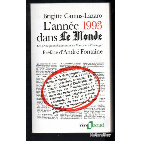 l'anne 1993 dans le Monde folio de brigitte camus lazaro