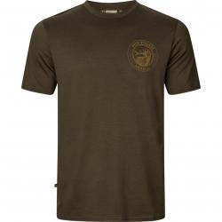 HARKILA T SHIRT GAME GREEN STAG