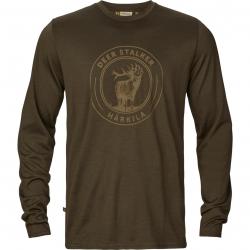 HARKILA T SHIRT GAME GREEN STAG