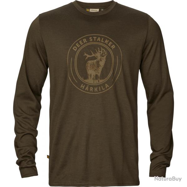 HARKILA T SHIRT GAME GREEN STAG