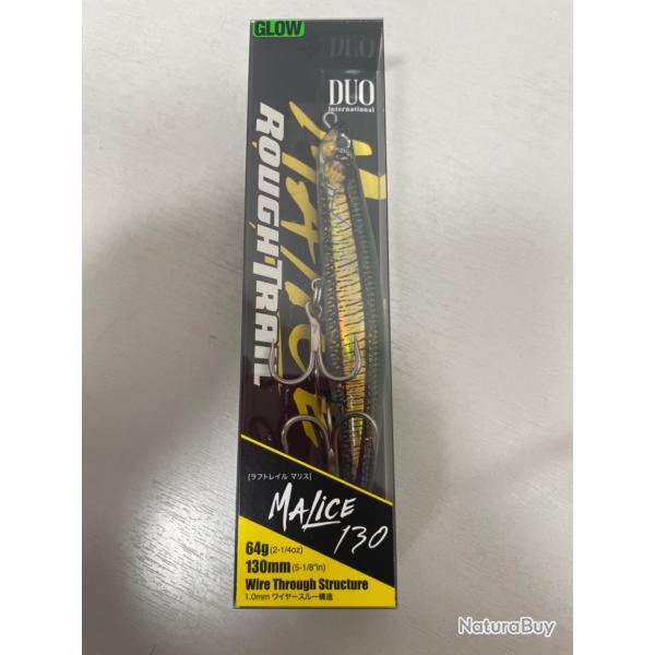 !! Ope -45%!! LEURRE DUO MALICE ROUGHTRAIL 130mm 64 gr col RÉAL GOLD NAGO GB