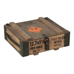 Caisse militaire bois occasion 40x36x15cm