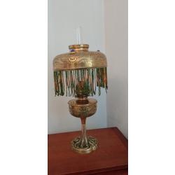Lampe à pétrole pampilles dite la Parisienne époque Napoléon III