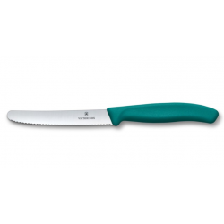 Victorinox 6.7835.C1 Couteau à tomate et de table couleur bleu/vert Swiss Classic - 1 pièce
