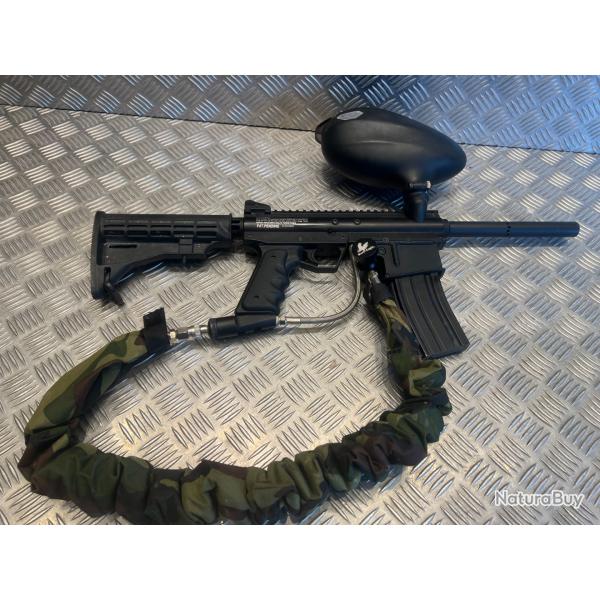 lanceur paintball empire bt4 combat avec flexible mamba et loader