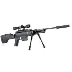 Pack carabine à air comprimé BLACK OPS sniper tactical cal.4.5 19.9J à piston