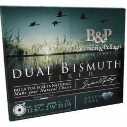 Cartouches B&P Calibre 12/67 Dual Bismuth 32 g N°6+7 Bourre grasse (Idéal pour les vieux fusils)