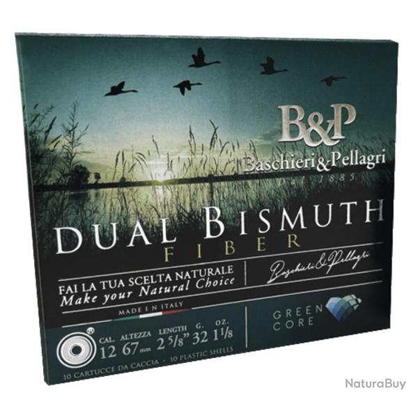 Cartouches B&P Calibre 12/67 Dual Bismuth 32 g N6+7 Bourre grasse (Idal pour les vieux fusils)