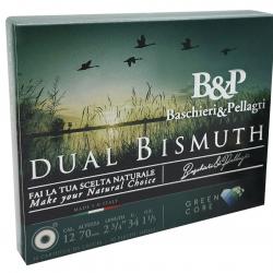 Cartouches B&P Calibre 12/70 Dual Bismuth 34 g N°3+4 Bourre jupe