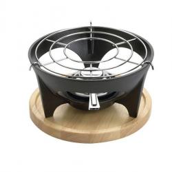 Rechaud a fondue noir pour caquelons savoyards Invicta