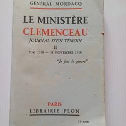 Le Ministère CLEMENCEAU journal d'un témoin II