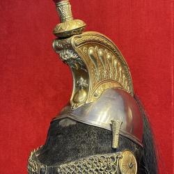 Casque 1845 Troupe 3e Régiment Cuirassiers, Charge de Reichshoffen Second Empire Napoléon III