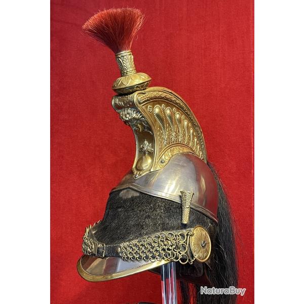 Casque 1845 Troupe 3e Rgiment Cuirassiers, Charge de Reichshoffen Second Empire Napolon III