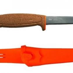 COUTEAU MORAKNIV FLOTTANT LIEGE LAME INOX MIXTE 96MM (MO13131)