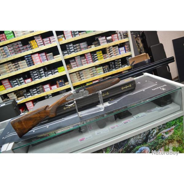 MAGNIFIQUE SUPERPOSE BERETTA  687 EELL DIAMOND SCENE DE CHASSE  CALIBRE 20/76 CANON DE 71 CM NEUF