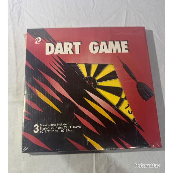 Jeu de flchettes anglais neuf - Cible 27cm + 3 flchettes laiton