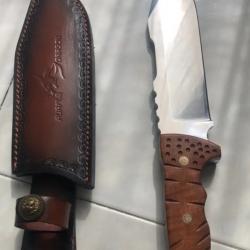 Purple Dragon Spear - Couteau de Chasse Full-Tang en Acier Inoxydable
