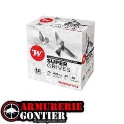 Cartouches WINCHESTER SUPER GRIVES Cal.12/70 bourre jupe 32G 9