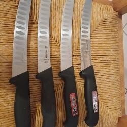 couteaux de boucher Giesser alvéolés neufs 20 cm