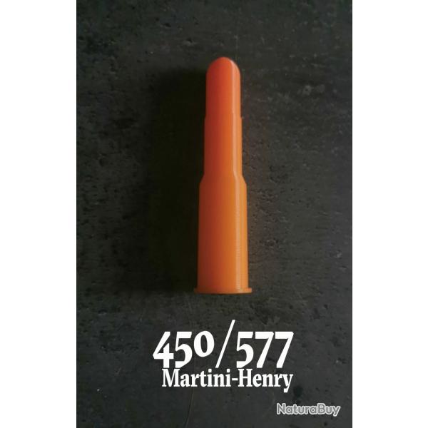 Lot de Douilles amortisseurs, tir  sec calibre 450-577 Martini Henri