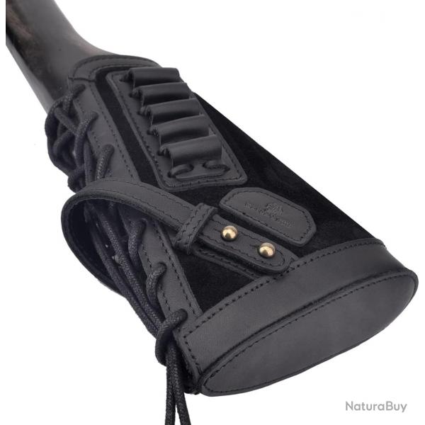 Cartouchire de crosse .357 30-30 - gaucher - noir - LIVRAISON GRATUITE