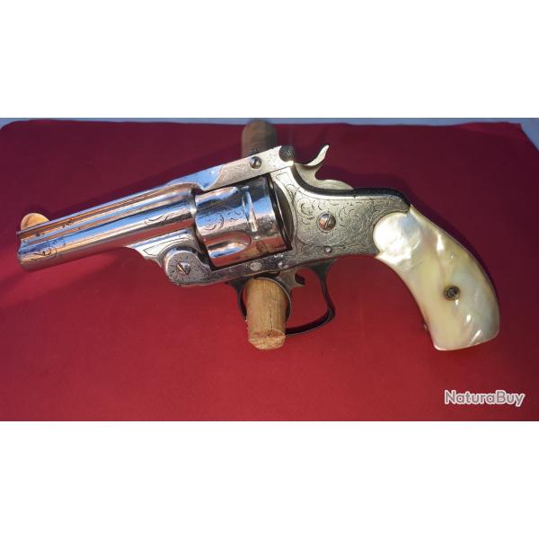 Revolver Grav Smith & Wesson 38 Top Break 3.5'' Second Model -1892- Plaquettes Nacre