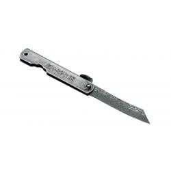 Couteau Boker Higonokami Kinzoku Damascus - Lame 75mm - Manche Acier