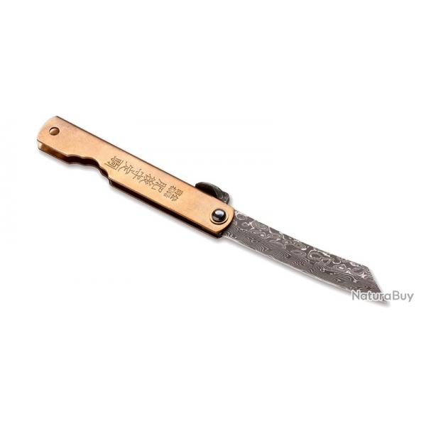 Couteau Higonokami - Kinzoku Damascus - Bker