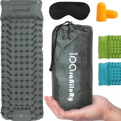 Matelas de Camping Autogonflant, Ultraléger de Matelas Gonflable avec Pompe à Pied