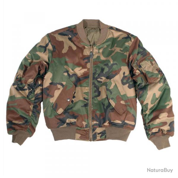 Op Tactique !! Blouson MA1 Bombers Woodland Miltec Taille XL