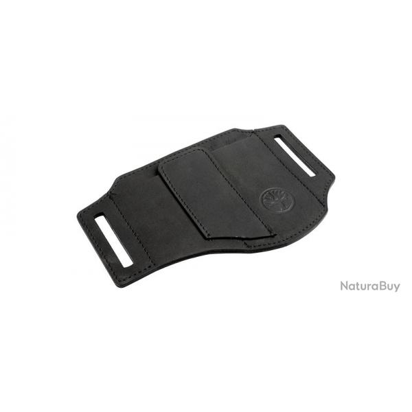 Boker Etui Cuir Nubuck ED-Three Noir - 3 places