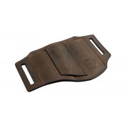 Boker Etui Cuir Nubuck ED-Three Marron - 3 places