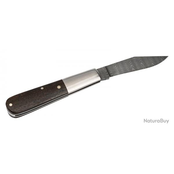 Couteau Boker Barlow M4 Sherman Damas - Lame 62mm - Manche Micarta - Etui feutre